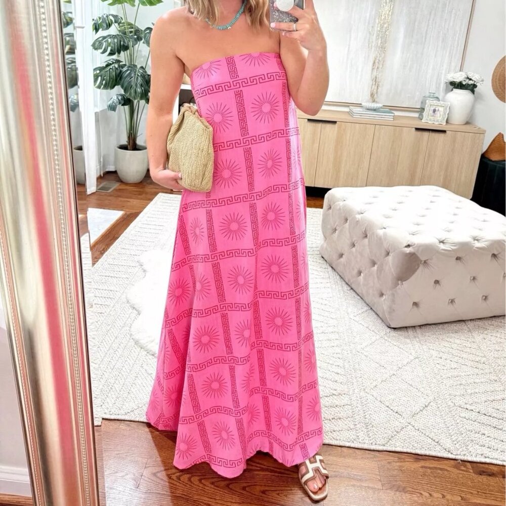 Petal & Pup Pink Strapless Dress